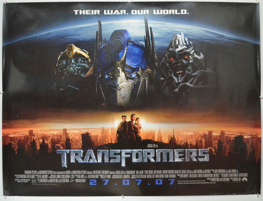 Transformers  Original Quad Poster - Film Poster - Movie Poster