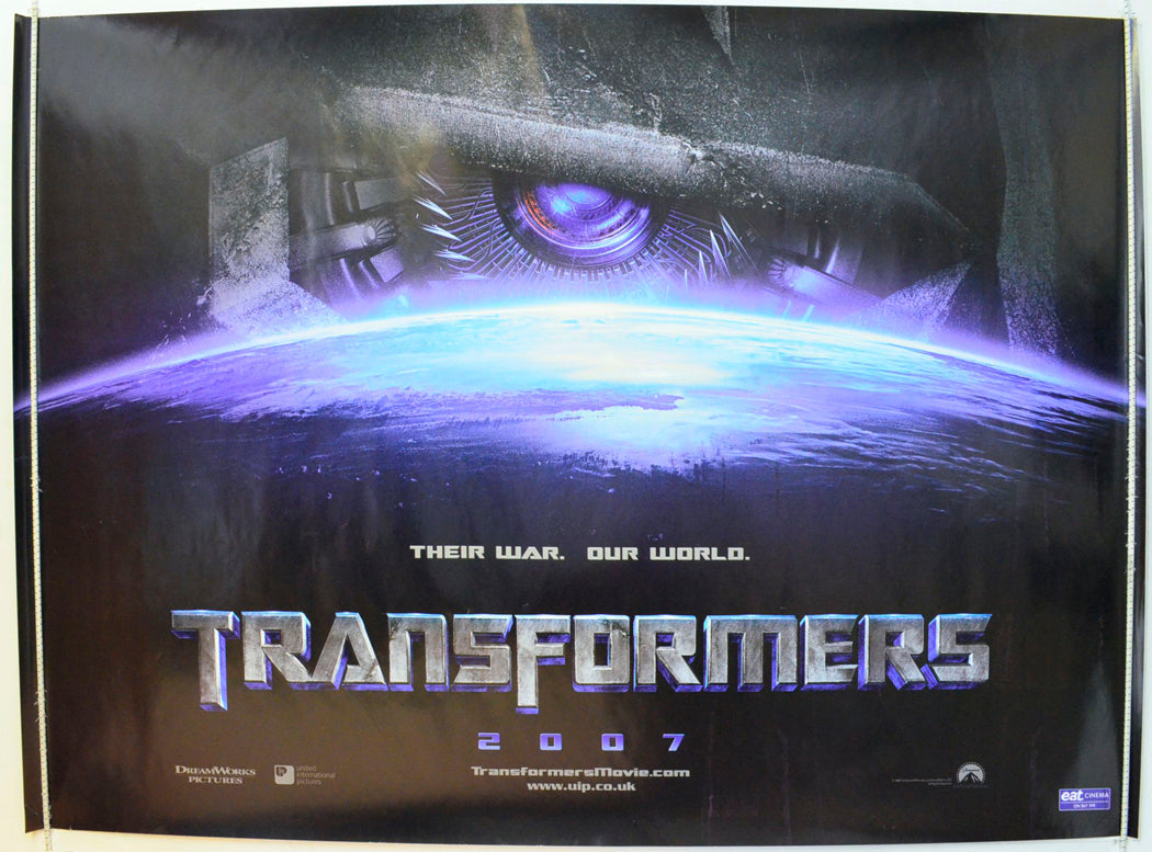 Transformers  (Teaser / Advance Version)   Original British Quad Poster - Film Poster - Movie Poster 