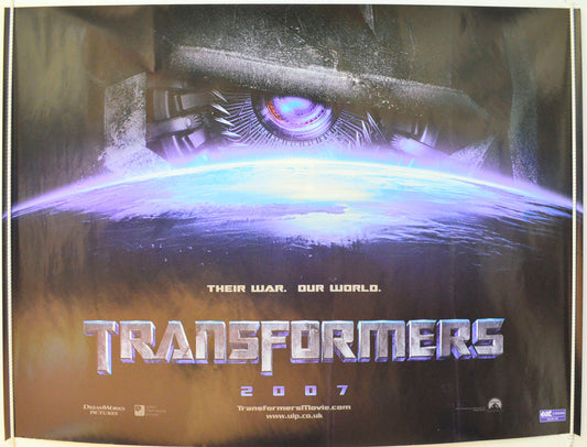 Transformers  (Teaser / Advance Version)   Original British Quad Poster - Film Poster - Movie Poster 