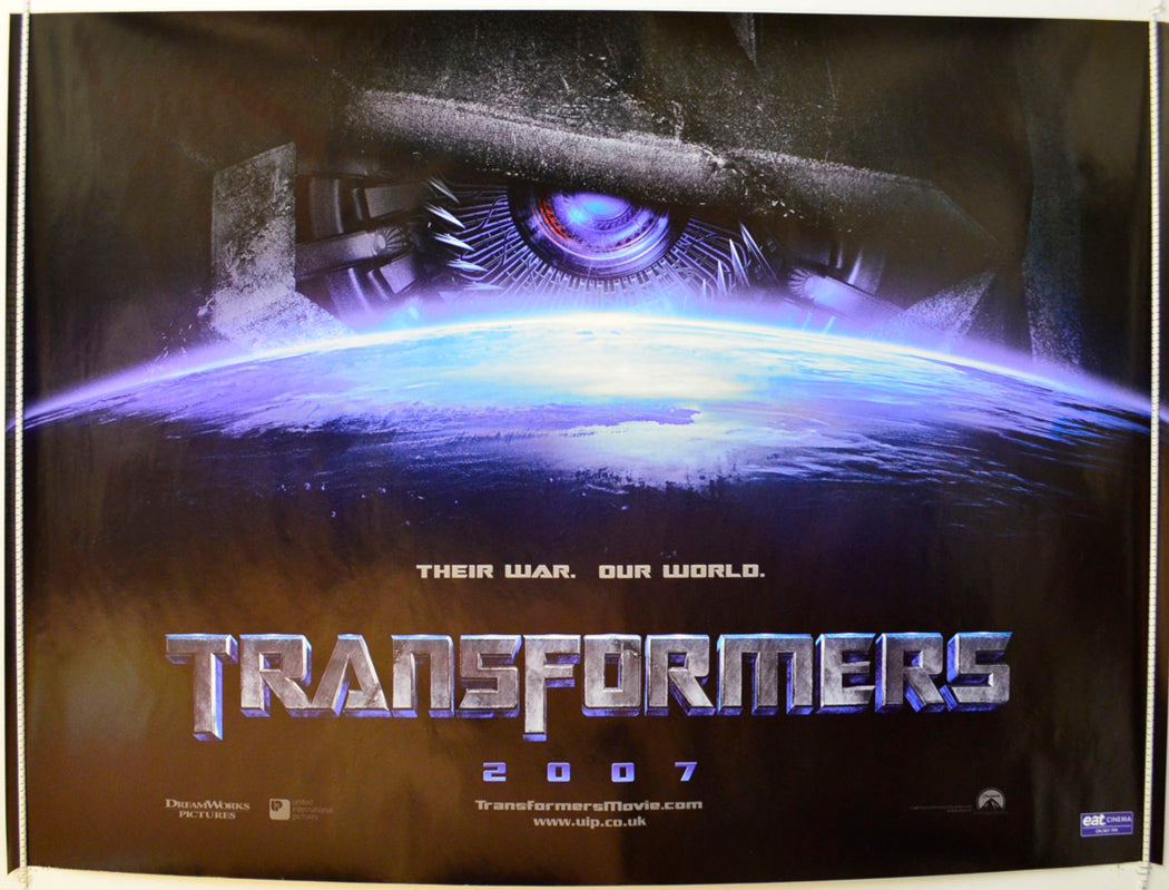 Transformers  (Teaser / Advance Version)   Original British Quad Poster - Film Poster - Movie Poster 