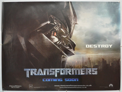 Transformers (Teaser / Advance Version 2)  Original Quad Poster - Film Poster - Movie Poster