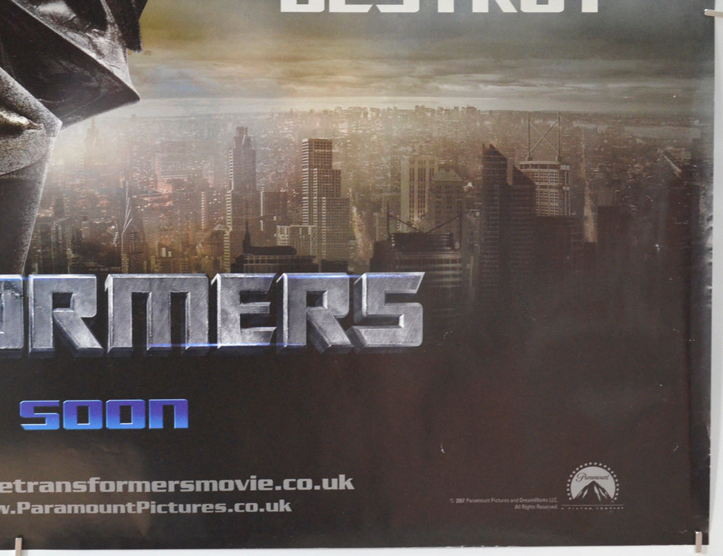 TRANSFORMERS (Bottom Right) Cinema Quad Movie Poster 