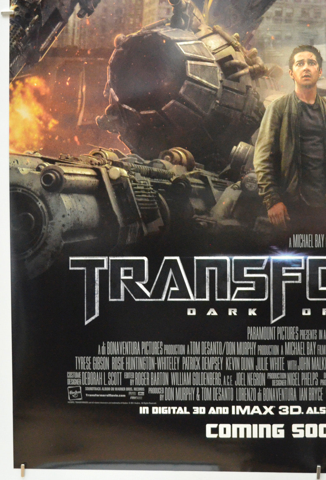 Transformers : Dark Of The Moon (Bottom Left) Cinema One Sheet Movie Poster 