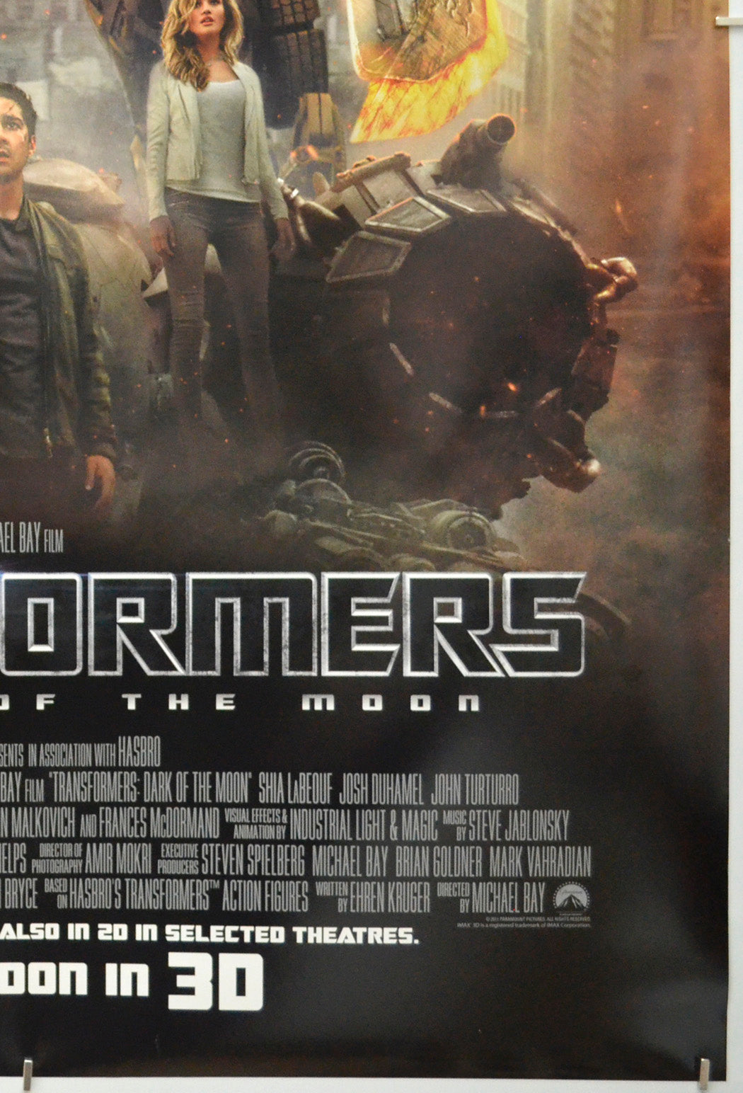 Transformers : Dark Of The Moon (Bottom Right) Cinema One Sheet Movie Poster 