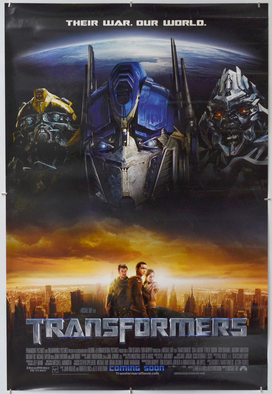 Transformers - Original One Sheet Poster - Film Poster - Movie Poster 