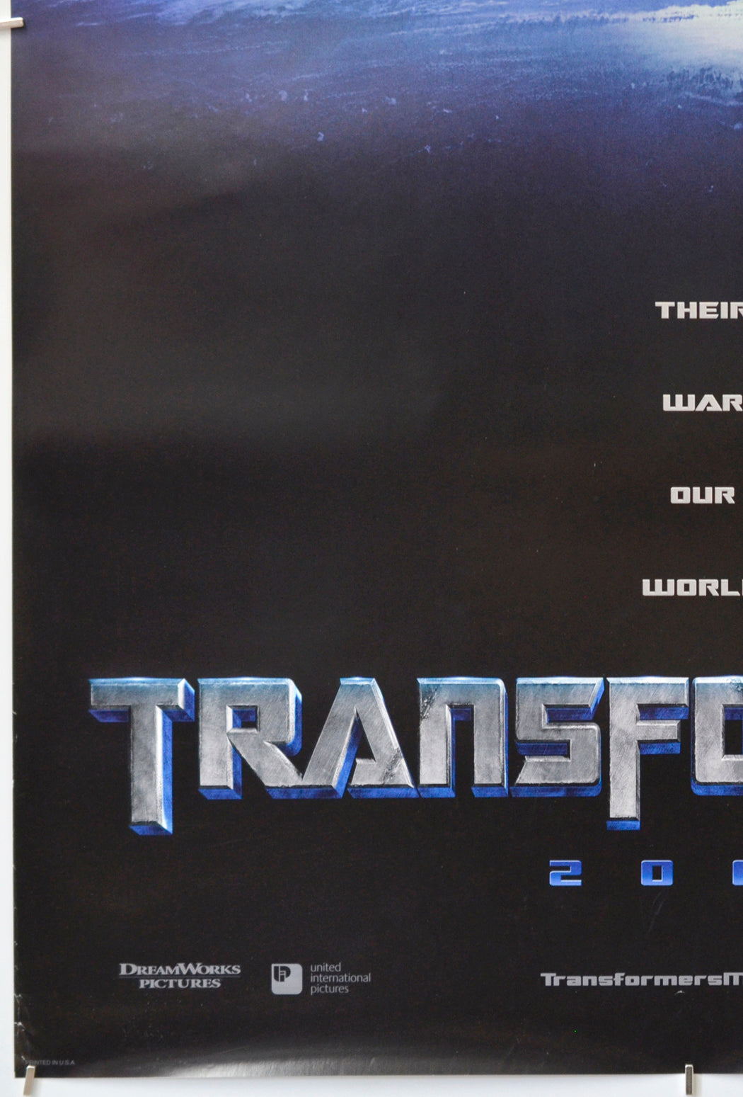 Transformers (Bottom Left) Cinema One Sheet Movie Poster 