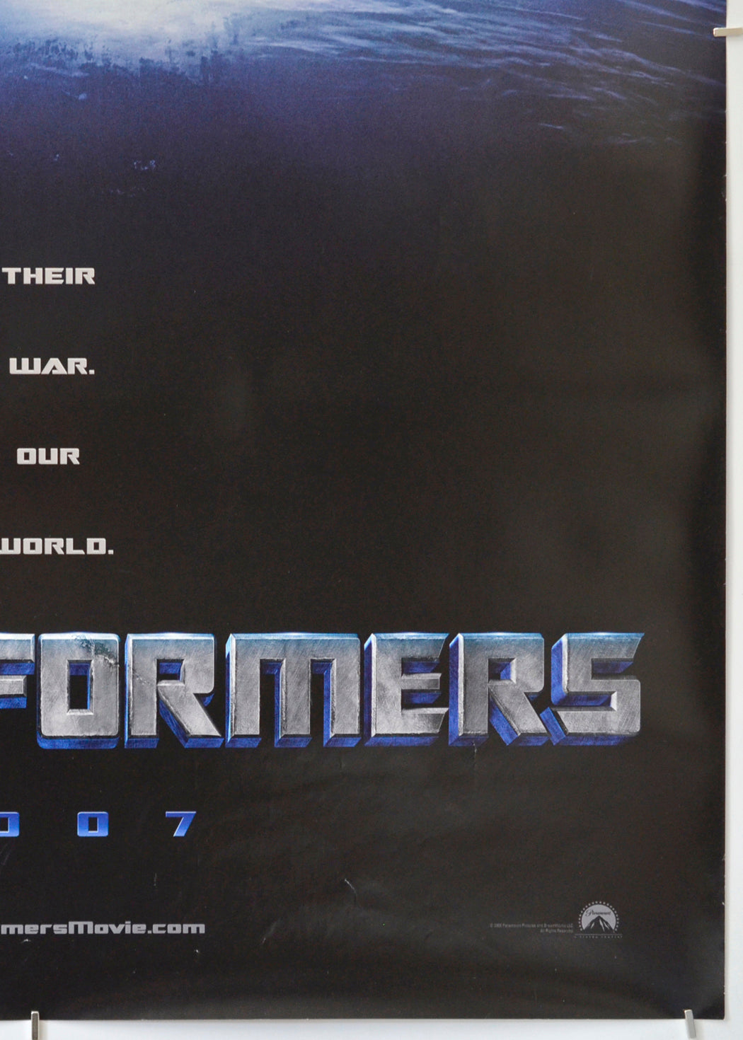 Transformers (Bottom Right) Cinema One Sheet Movie Poster 