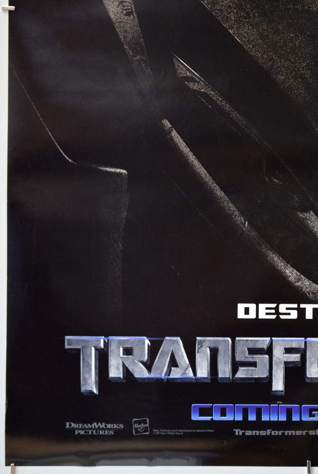 Transformers (Bottom Left) Cinema One Sheet Movie Poster 