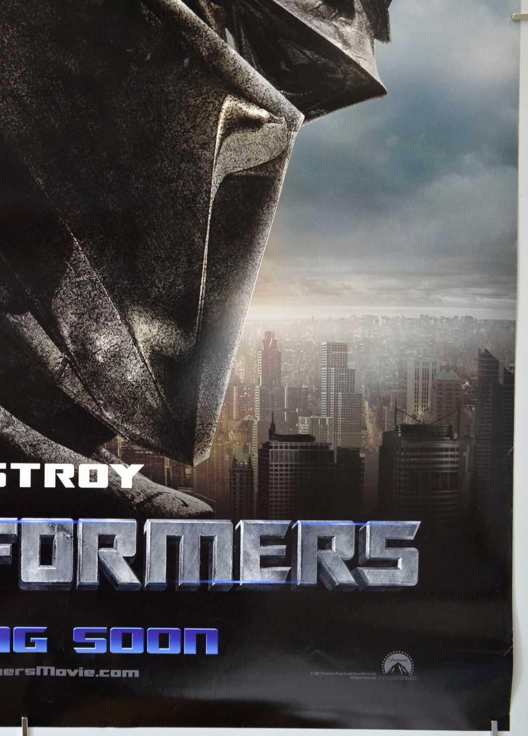 Transformers (Bottom Right) Cinema One Sheet Movie Poster 