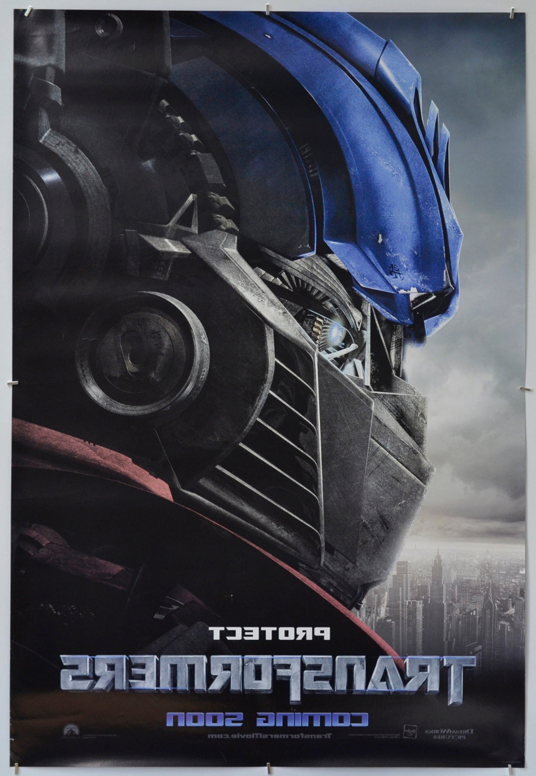 Transformers (Back) Cinema One Sheet Movie Poster 