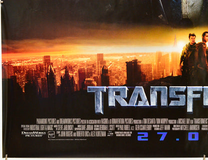 Transformers (Bottom Left) Cinema Quad Movie Poster 