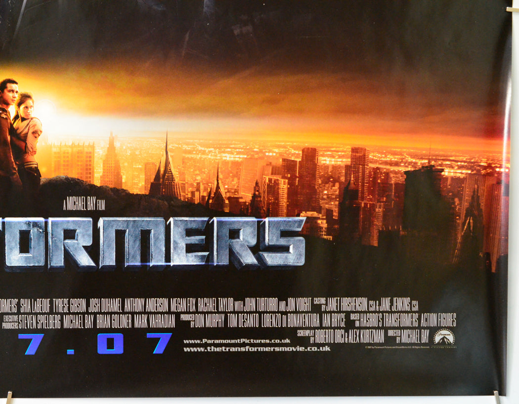 Transformers (Bottom Right) Cinema Quad Movie Poster 