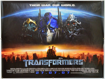 Transformers - Original Quad Poster - Film Poster - Movie Poster