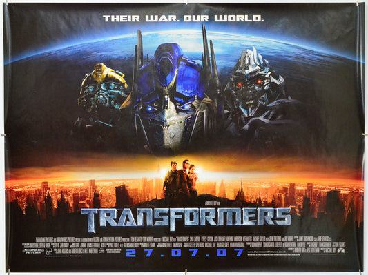 Transformers - Original Quad Poster - Film Poster - Movie Poster