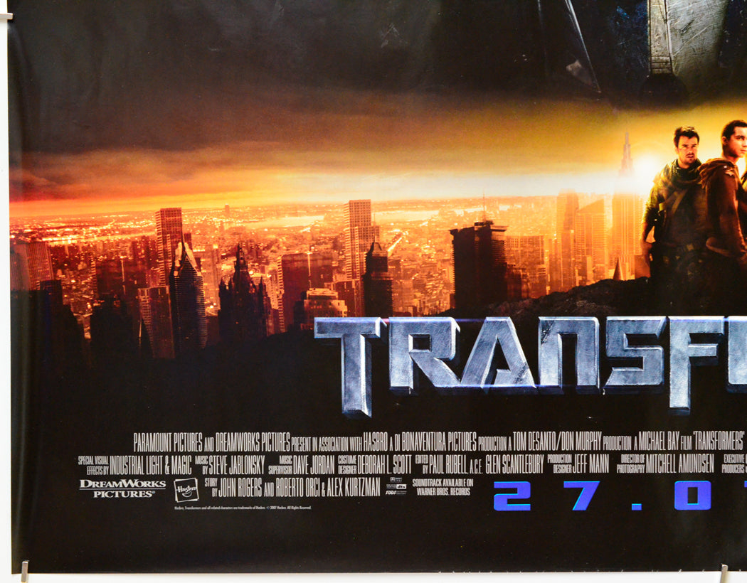 Transformers (Bottom Left) Cinema Quad Movie Poster 