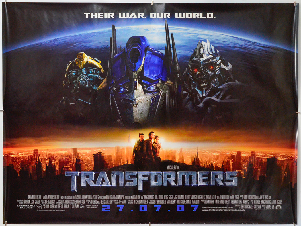 Transformers - Original Quad Poster - Film Poster - Movie Poster