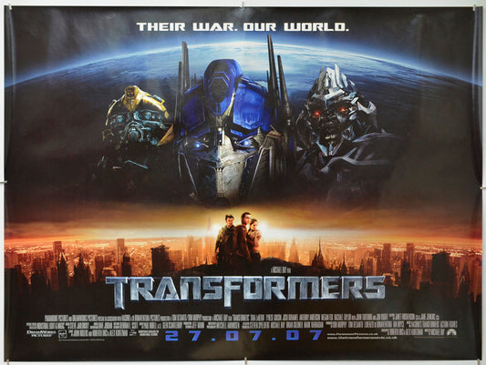 Transformers - Original Quad Poster - Film Poster - Movie Poster