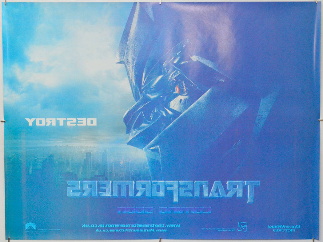 Transformers (Back) Cinema Quad Movie Poster 