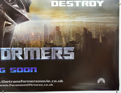 Transformers (Bottom Right) Cinema Quad Movie Poster 
