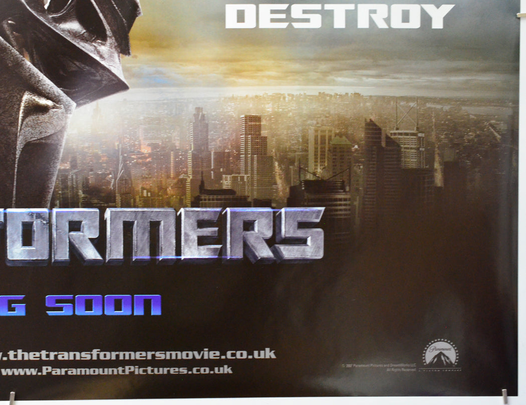 Transformers (Bottom Right) Cinema Quad Movie Poster 
