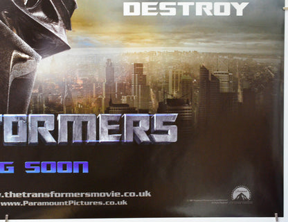 Transformers (Bottom Right) Cinema Quad Movie Poster 