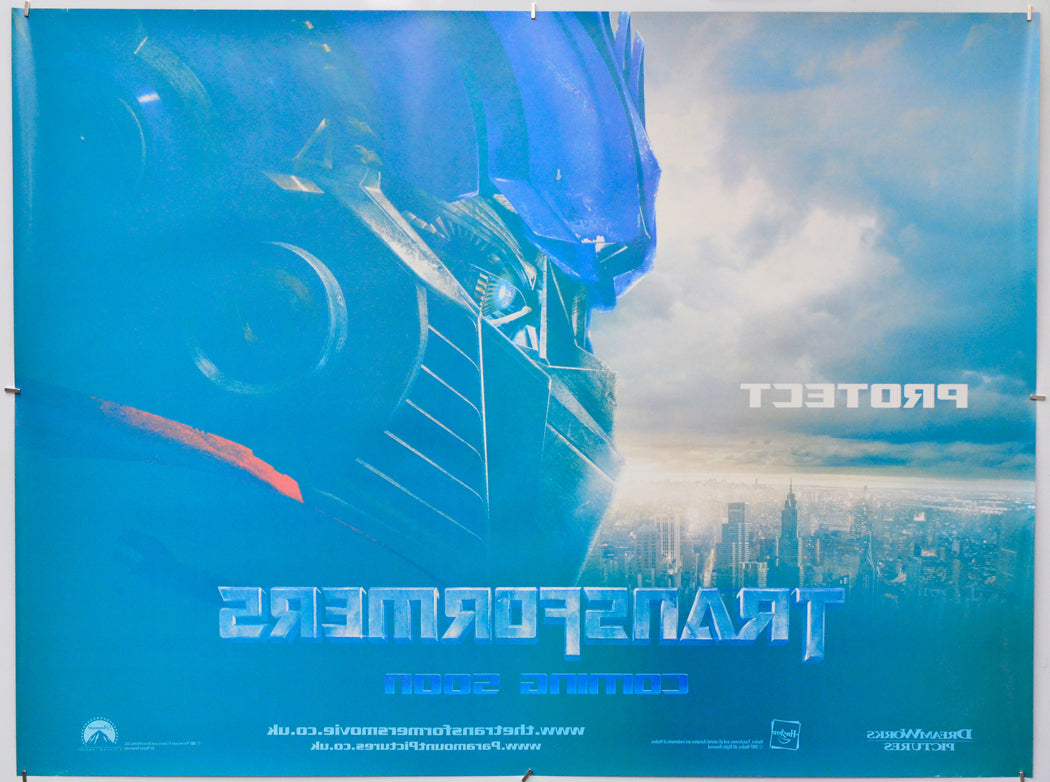 Transformers (Back) Cinema Quad Movie Poster 