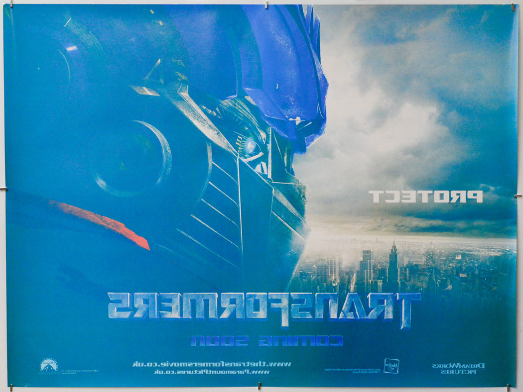 Transformers (Back) Cinema Quad Movie Poster 