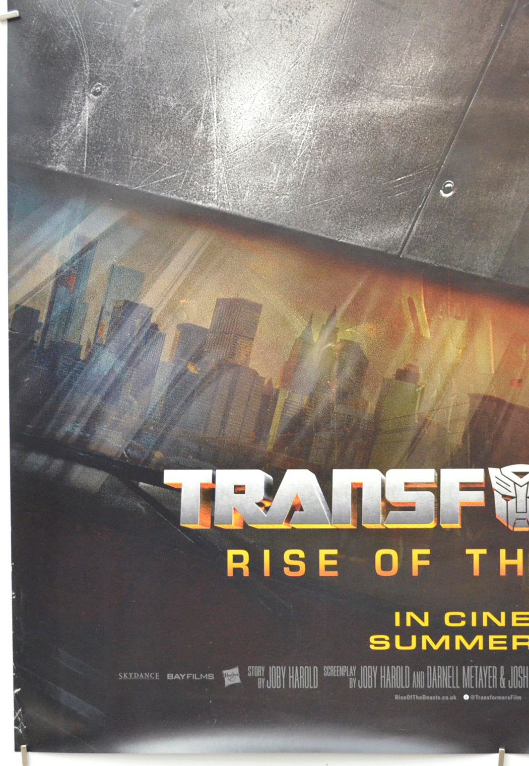 TRANSFORMERS: RISE OF THE BEASTS (Bottom Left) Cinema One Sheet Movie Poster 