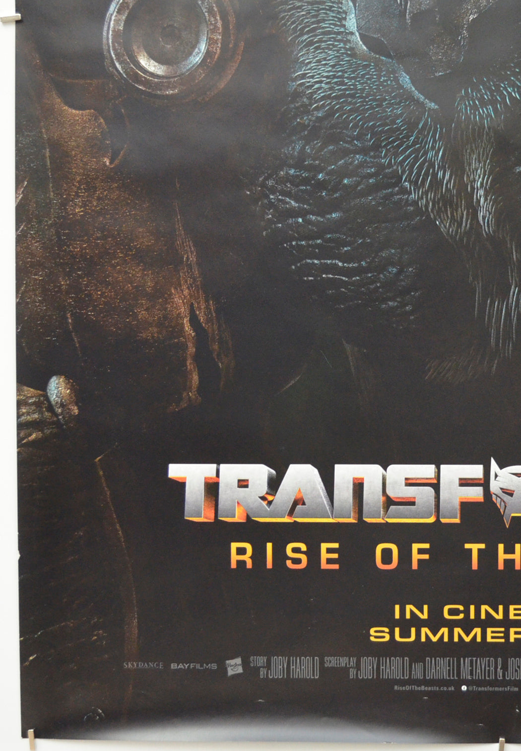 TRANSFORMERS: RISE OF THE BEASTS (Bottom Left) Cinema One Sheet Movie Poster 