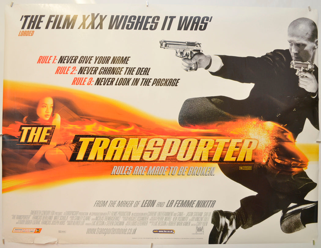 The Transporter Original Quad Poster - Film Poster - Movie Poster