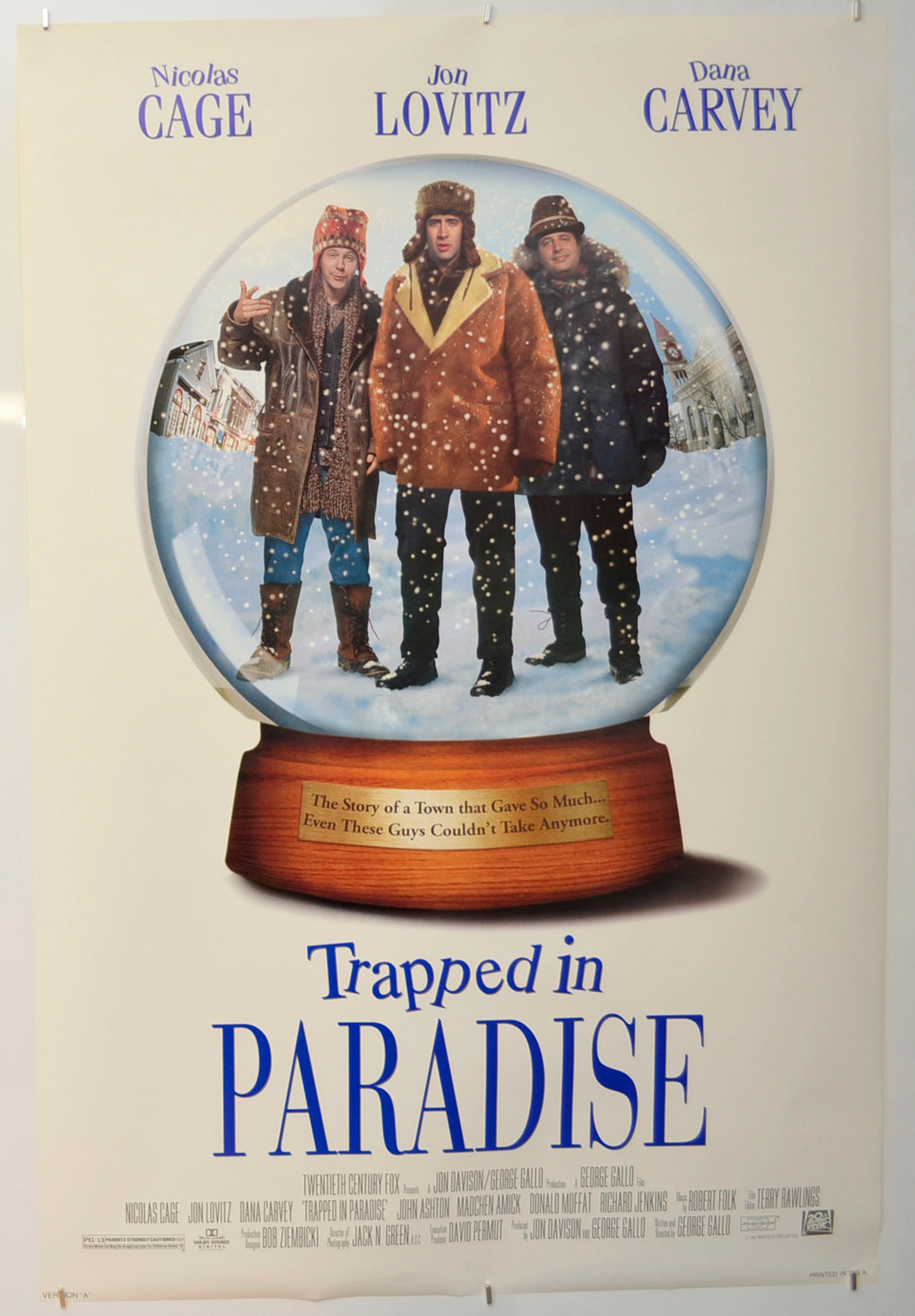 Trapped In Paradise  Original One Sheet Poster - Film Poster - Movie Poster