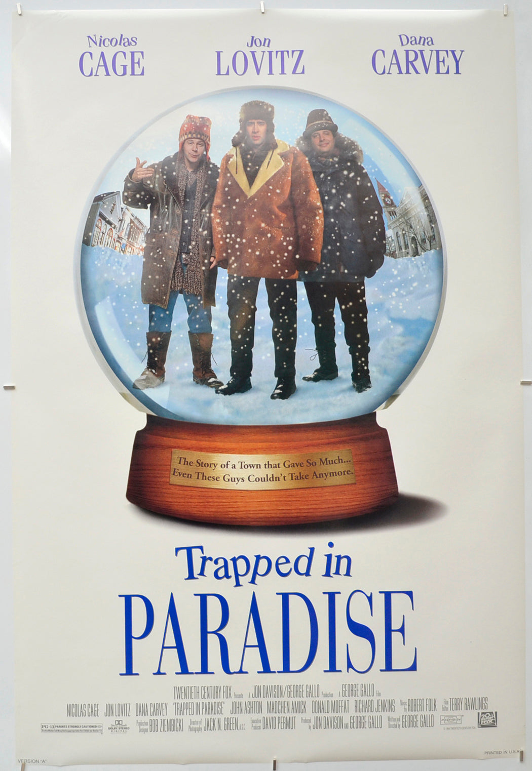 Trapped In Paradise - Original One Sheet Poster - Film Poster - Movie Poster