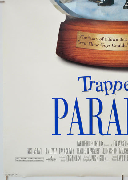 TRAPPED IN PARADISE (Bottom Left) Cinema One Sheet Movie Poster 