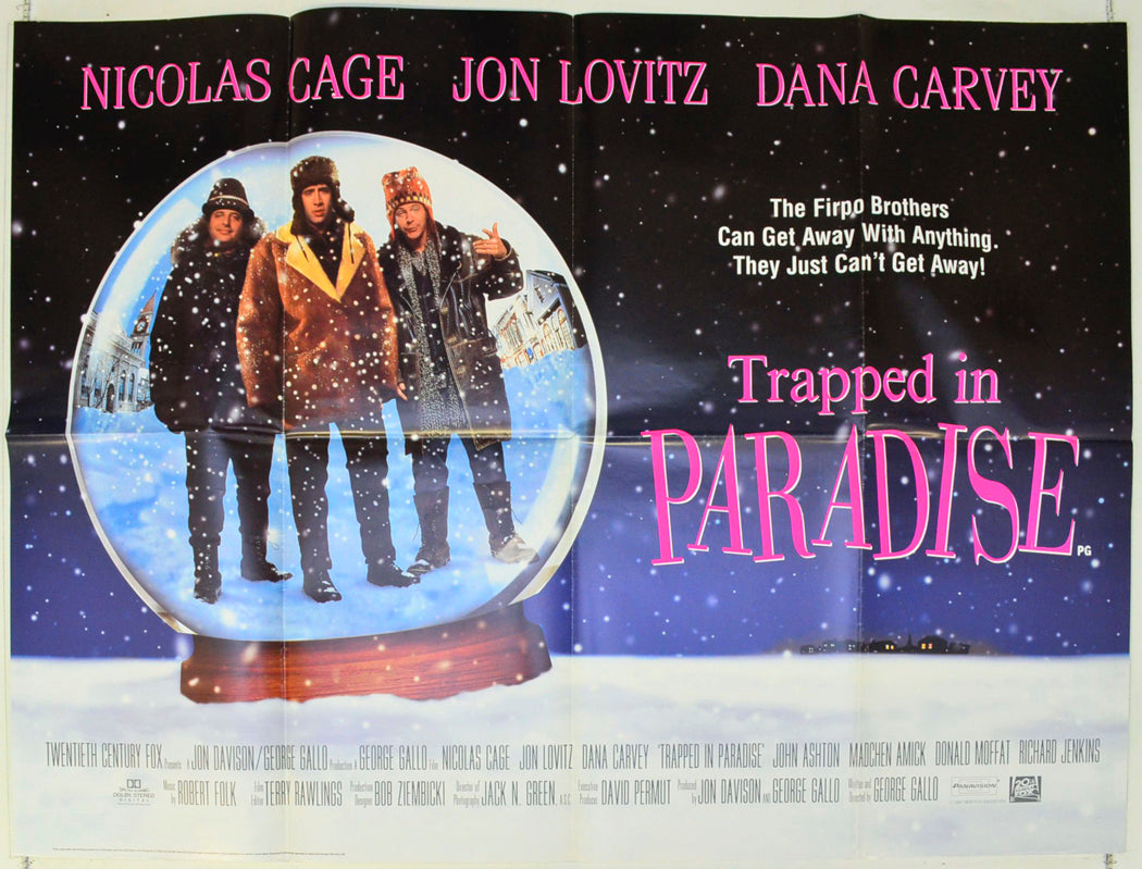 Trapped In Paradise Original British Quad Poster - Film Poster - Movie Poster 