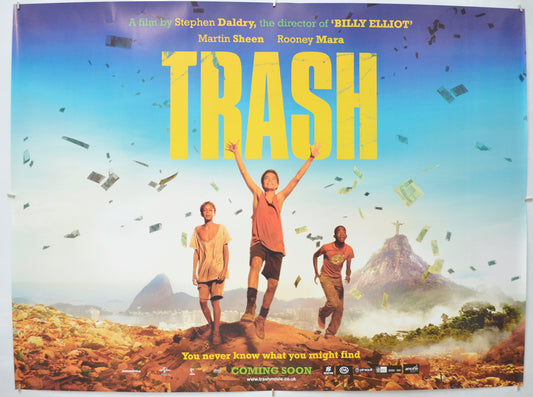 Trash  (Teaser / Advance Version)   Original Quad Poster - Film Poster - Movie Poster