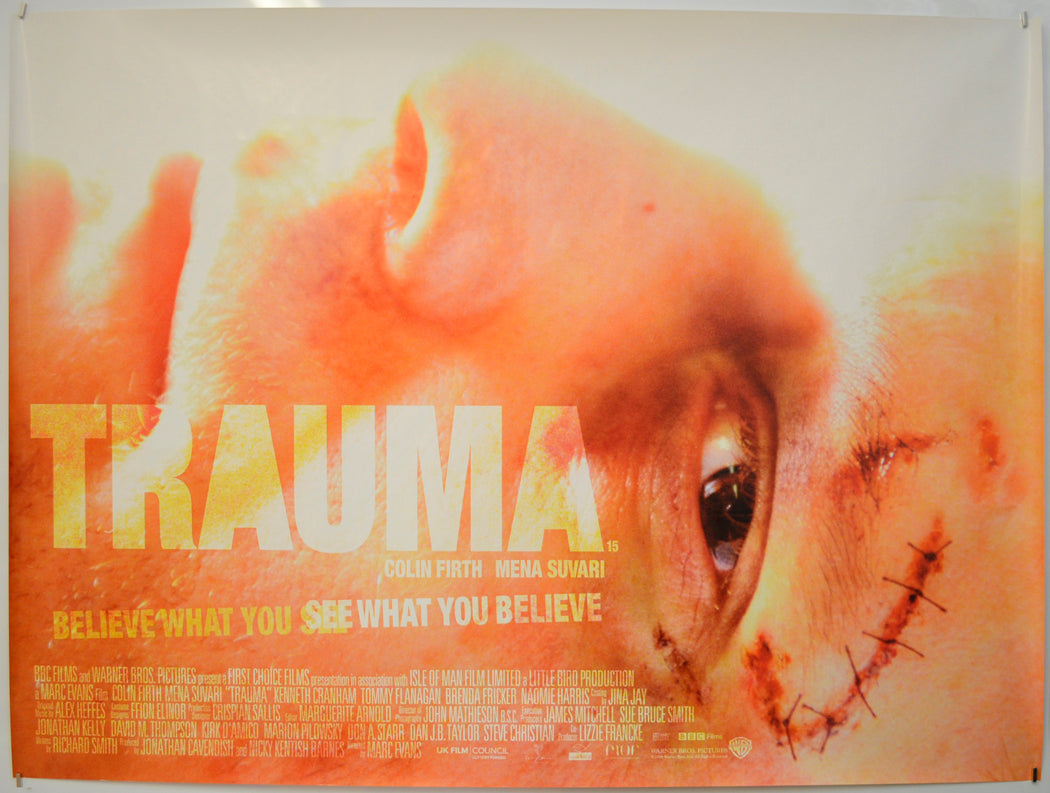 Trauma  Original Quad Poster - Film Poster - Movie Poster