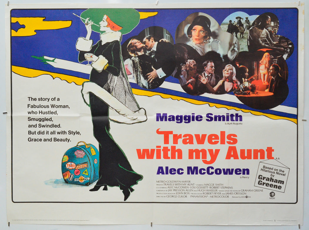 Travels With My Aunt - Original Quad Poster - Film Poster - Movie Poster