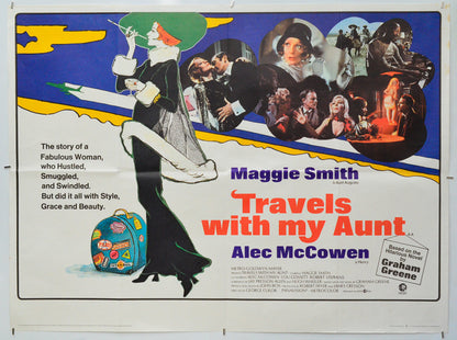 Travels With My Aunt - Original Quad Poster - Film Poster - Movie Poster