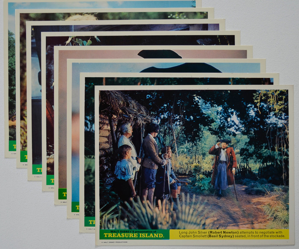 TREASURE ISLAND (Full View) Cinema Set of Colour FOH Stills / Lobby Cards  