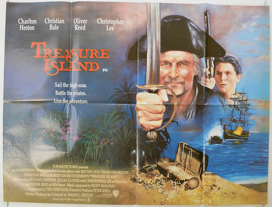 Treasure Island   Original Quad Poster - Film Poster - Movie Poster 