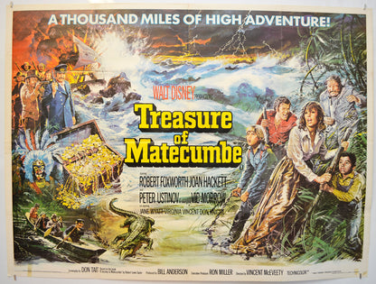 Treasure Of Matecumbe  Original Quad Poster - Film Poster - Movie Poster