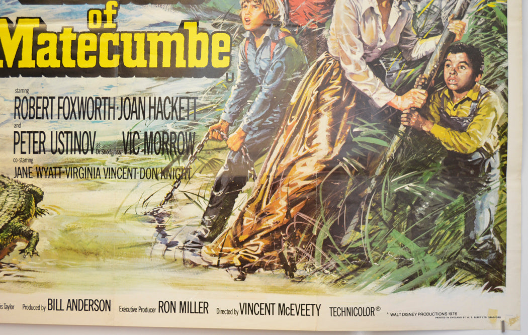 TREASURE OF MATECUMBE (Bottom Right) Cinema Quad Movie Poster 