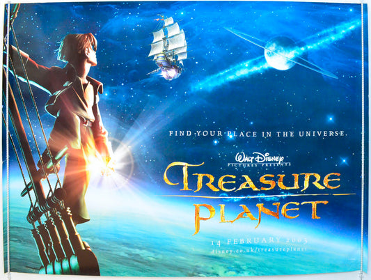 Treasure Planet  (Teaser / Advance Version)   Original British Quad Poster - Film Poster - Movie Poster 