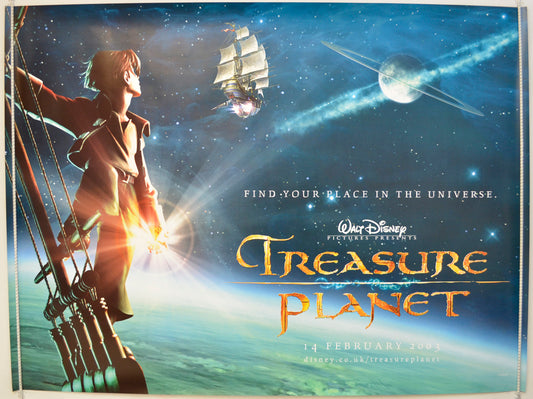 Treasure Planet  (Teaser / Advance Version)  Original Quad Poster - Film Poster - Movie Poster 