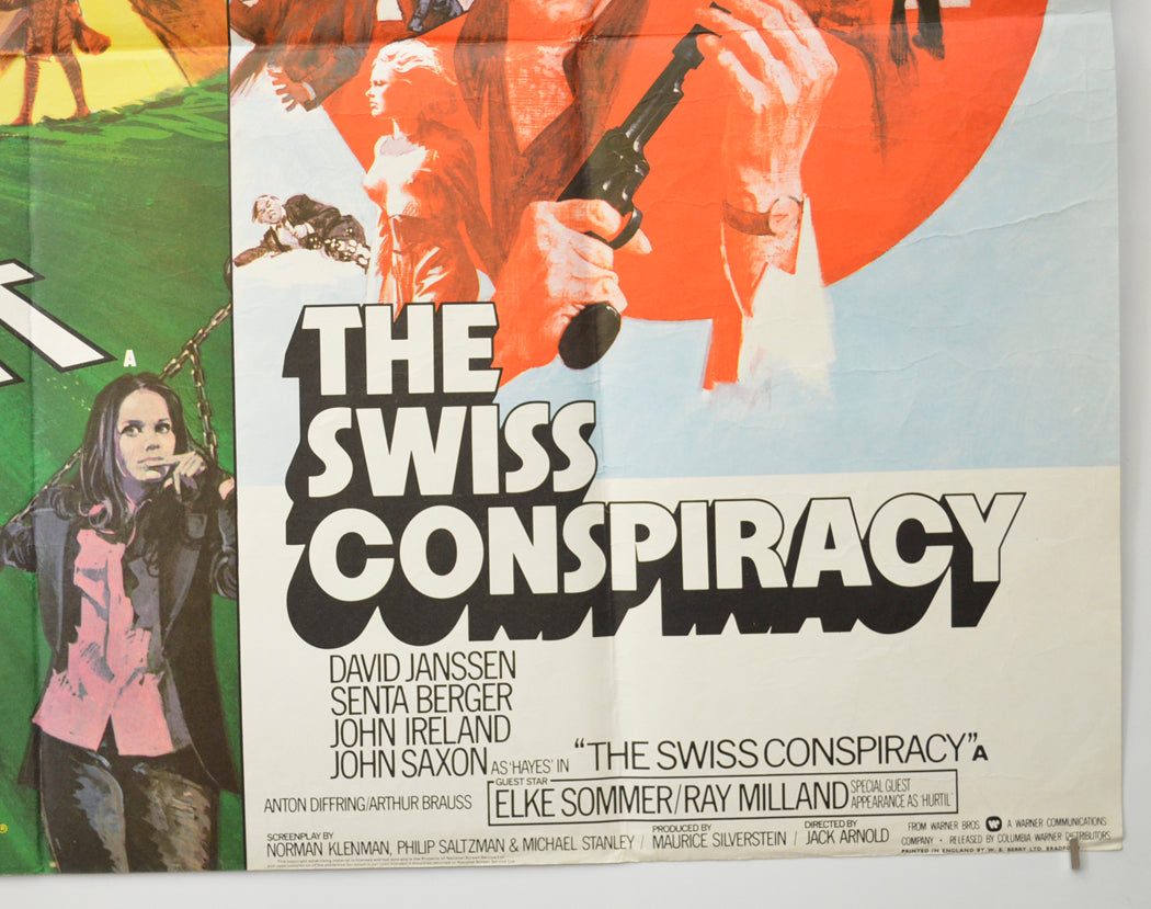 TRIAL BY COMBAT / THE SWISS CONSPIRACY (Bottom Right) Cinema Quad Movie Poster 