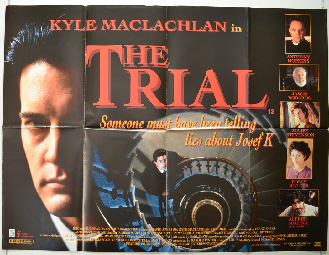 The Trial   Original Quad Poster - Film Poster - Movie Poster 