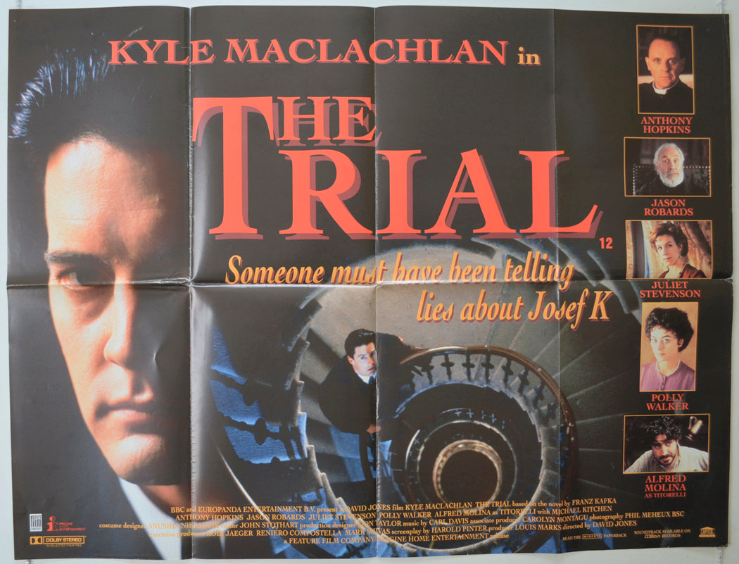 The Trial   Original Quad Poster - Film Poster - Movie Poster 