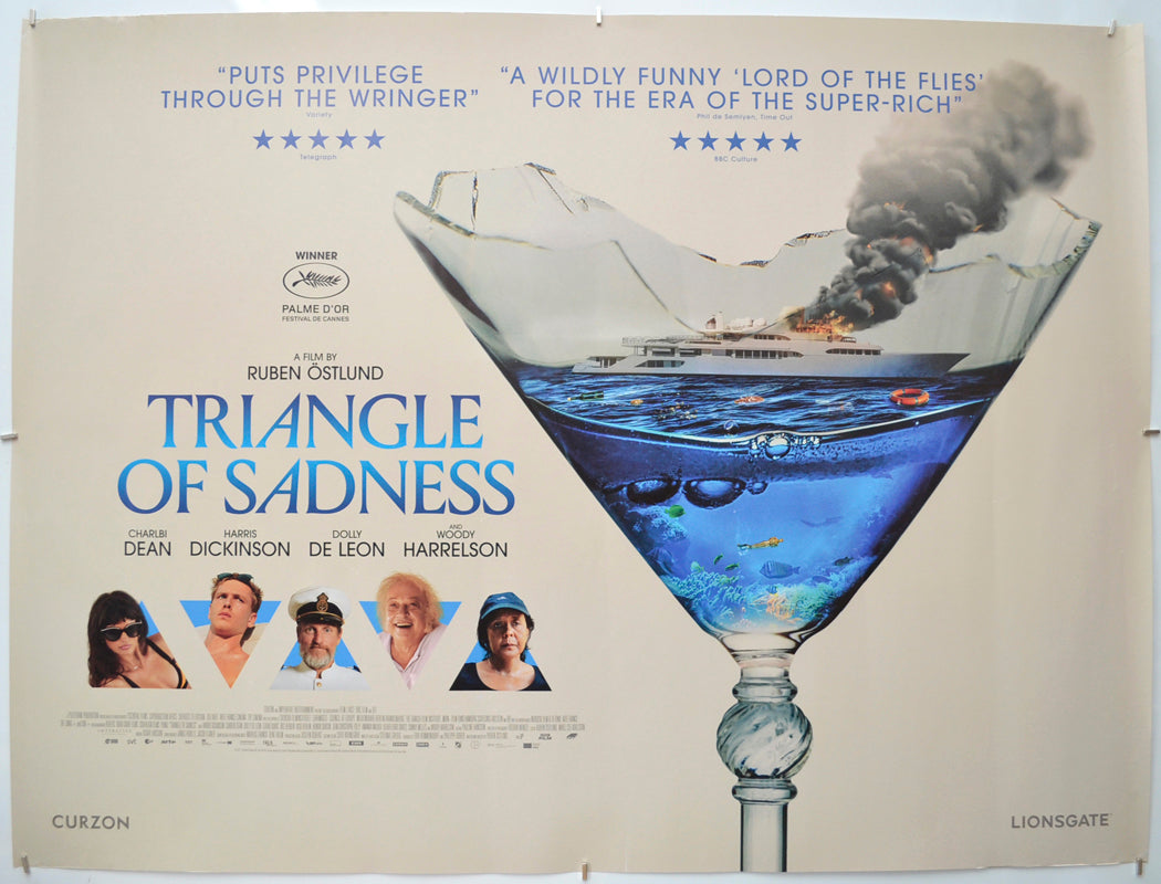 Triangle Of Sadness Original Quad Poster - Film Poster - Movie Poster  