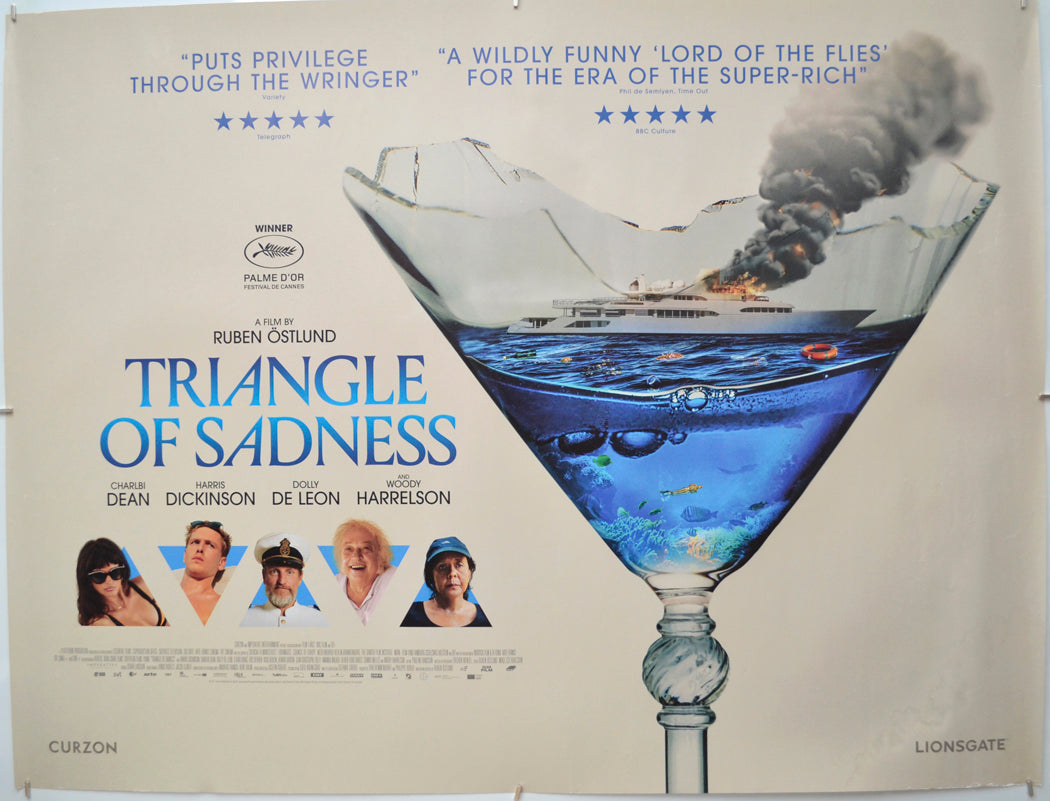 Triangle Of Sadness Original Quad Poster - Film Poster - Movie Poster 