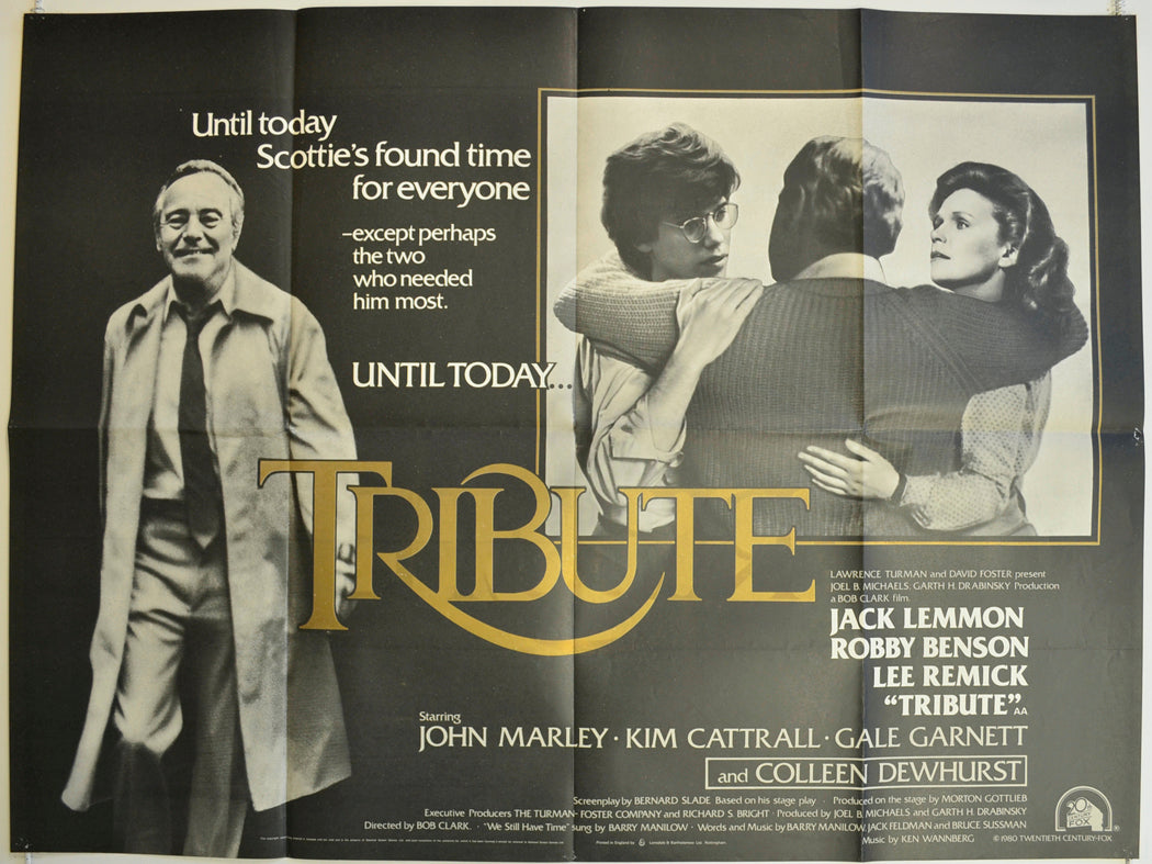 Tribute  Original British Quad Poster - Film Poster - Movie Poster 